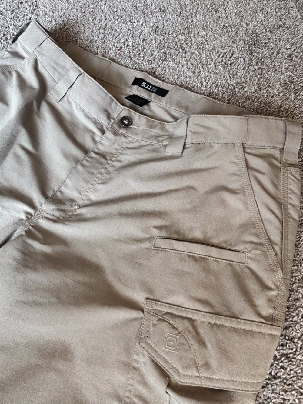 5.11 Tactical Stryke Pants 40x32 Beige Khaki Flex Tac Ripstop Cargo Utility Mens